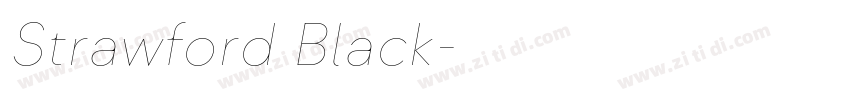 Strawford Black字体转换